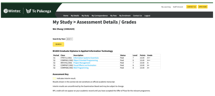 Entry / Junior / Graduate IT Student with All A Grades