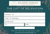 Balinese Massage New Zealand