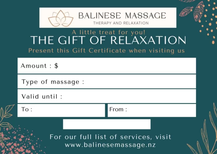 Balinese Massage New Zealand