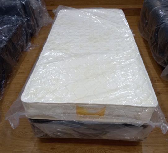 NEW King Single Base & Yellow Mattress Set