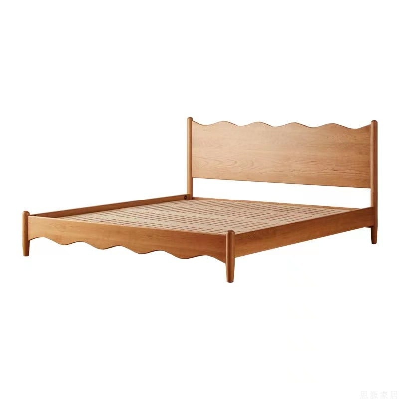 Solid Cherry Queen Size Bed Frame