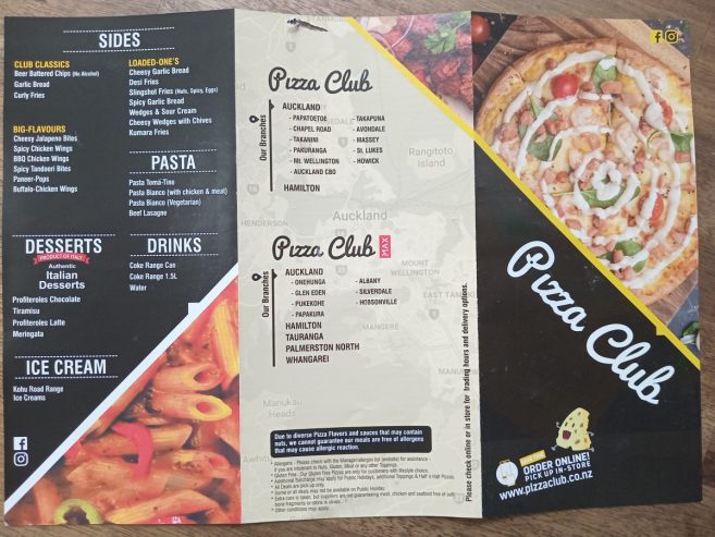 PIZZA CLUB CHAPEL ROAD