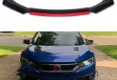 Universal Front Splitter (Gloss Black/Red) – All Makes/Models