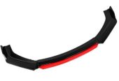 Universal Front Splitter (Gloss Black/Red) – All Makes/Models