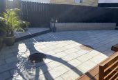 Deck pavers concrete way of Garden Landscape