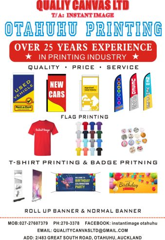 otahuhu print, T-shirts printing, signs, banners, flags