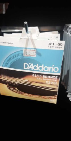 Acoustic Guitar String – $15 each