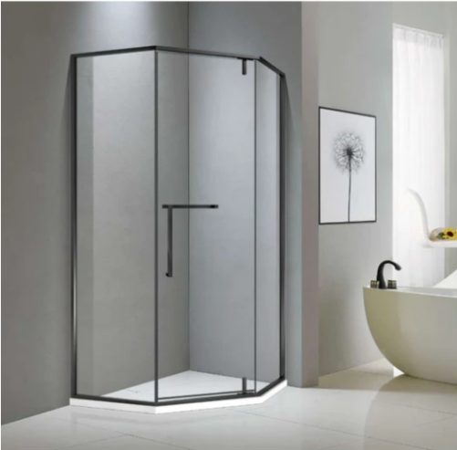 Shower Box – Bay Series 2 Sides – Matt Black (900x900x1950mm) CPA900