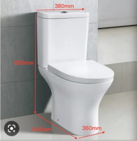 Toilet Suite – Two Piece 2008 S-Pan Rimless Flushing