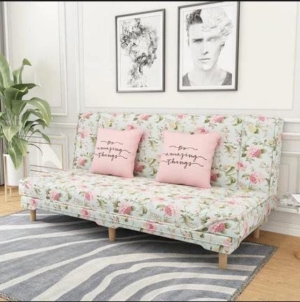 Peony fabric sofa bed