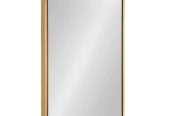 Bathroom Mirror for Wall with Golden Metal Frame 600x800mm