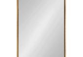 Bathroom Mirror for Wall with Golden Metal Frame 600x800mm