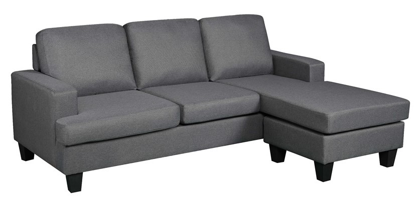 3 Seater Sofa with Reversible Chaise – 3 colour choices