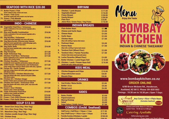 Bombay kitchen Henderson, Auckland