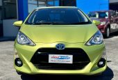 2015 Toyota Aqua Metallic Green Color, Auto Headlamps, Rev Camera Hatchback Automatic