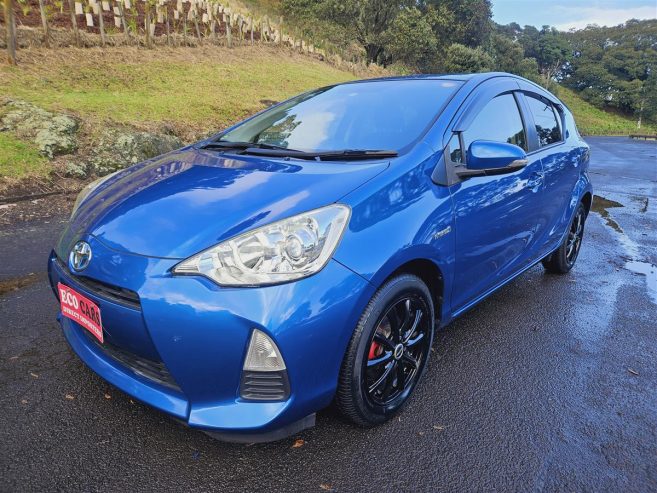 2014 Toyota Aqua HYBRID, S MODEL, NZ STEREO Hatchback Automatic BLACK ALLOY, REVERSING CAMERA