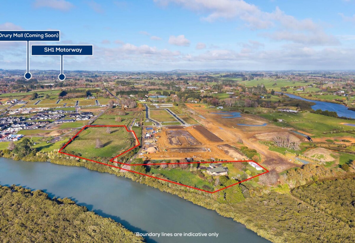 59 freehold section for sale, size from approximately 260m² to 405m², Prices from just $456,521 + GST, 389 Bremner Road, Karaka, Auckland