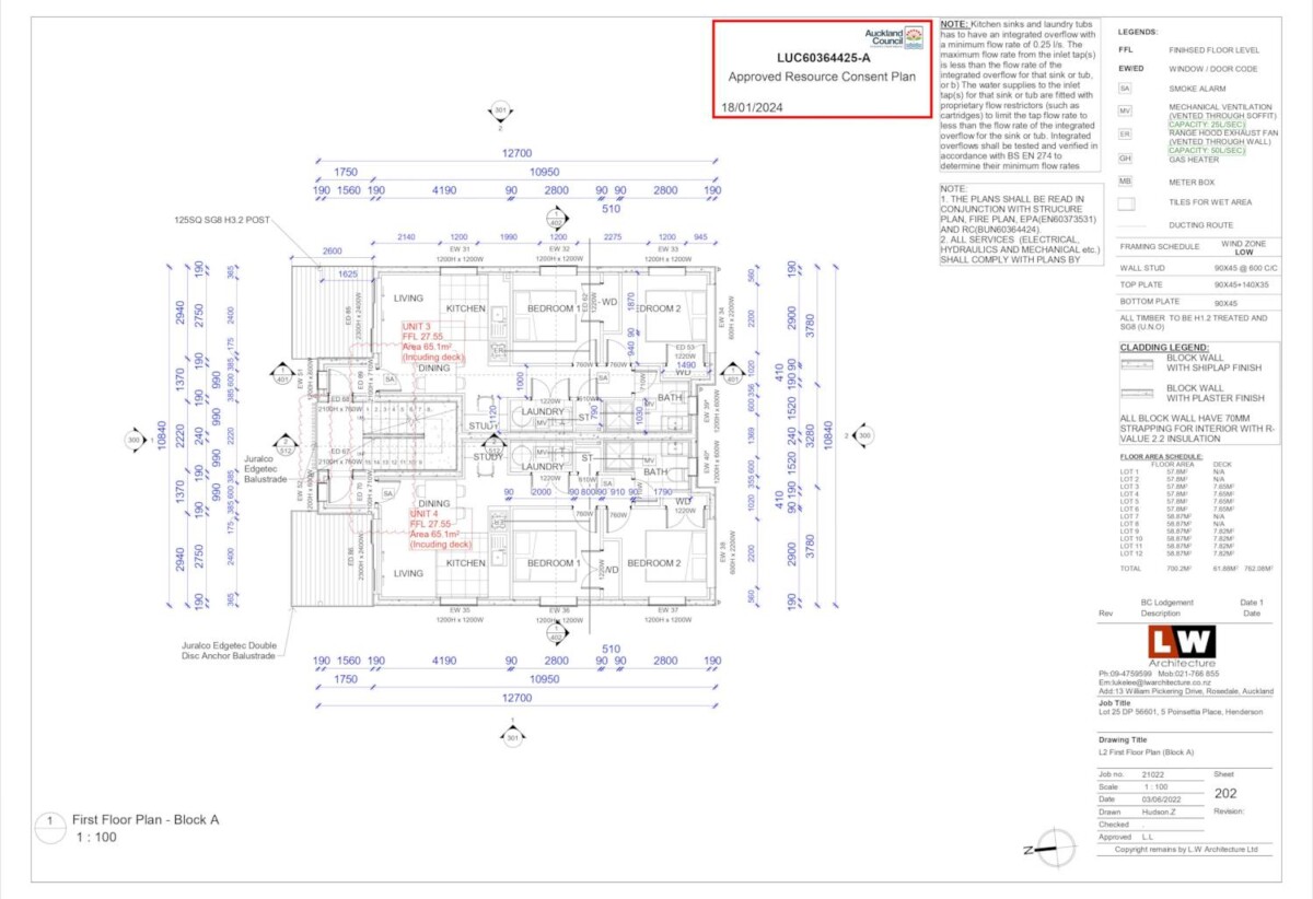 RC Approved for 12 Apartments, 5 Poinsettia Place, Henderson, Auckland