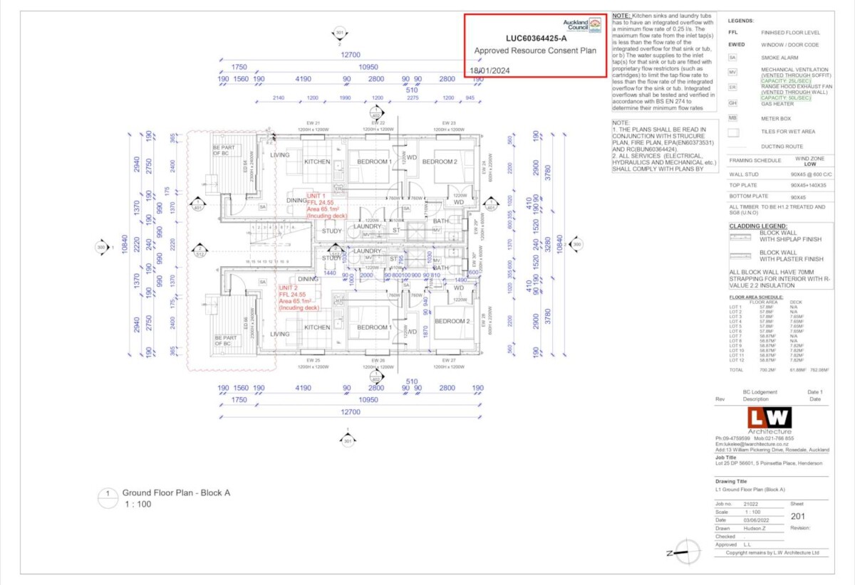 RC Approved for 12 Apartments, 5 Poinsettia Place, Henderson, Auckland