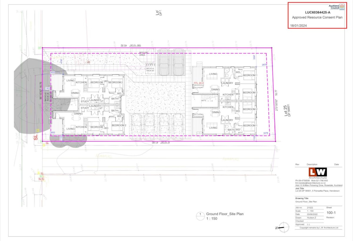 RC Approved for 12 Apartments, 5 Poinsettia Place, Henderson, Auckland