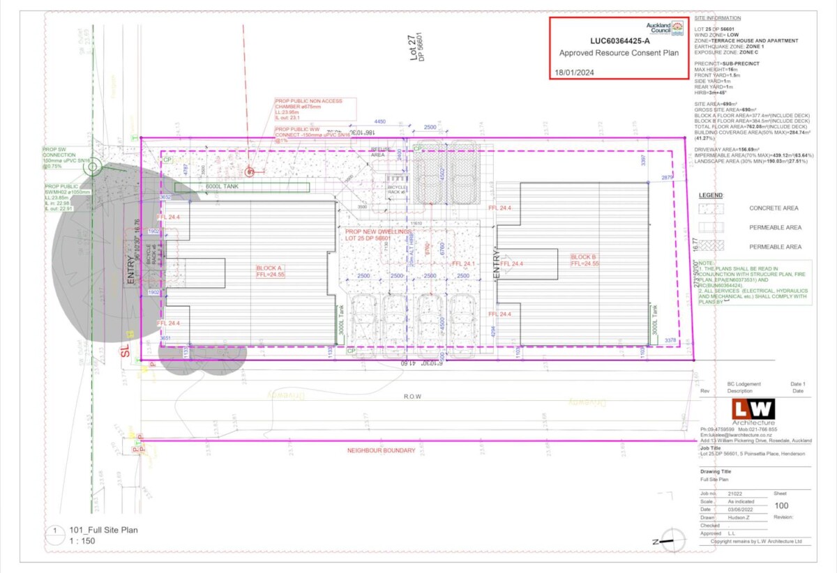 RC Approved for 12 Apartments, 5 Poinsettia Place, Henderson, Auckland