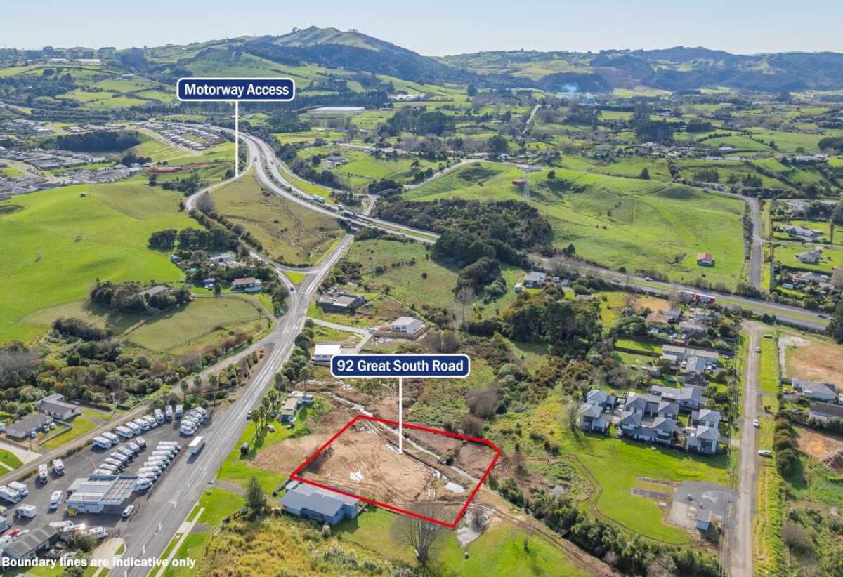 3444 m2 land With RC for 6 townhouses, 92 Great South Road, Pokeno, Waikato