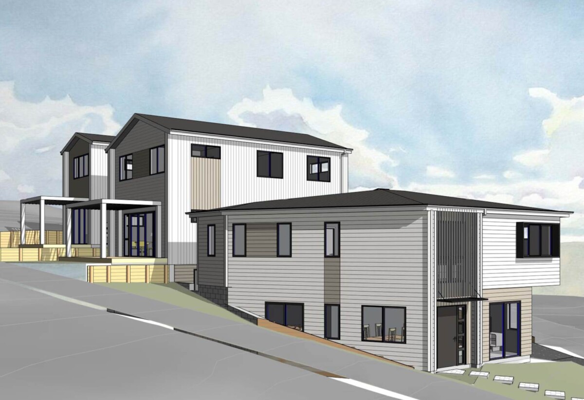 3 bedrooms house on 680m2 land, With RC, BC EPA for 3 4-bedrooms houses, 124 Awaruku Road, Torbay, Auckland