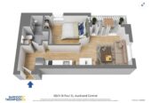Double Grammar school zone, 34m2 1 bed 1 bath apartment, Full Furniture package is included, 1.3 km to Auckland Girls’ Grammar School, 1.7 km to Auckland Grammar, 6D/4 Saint Paul Street, City Centre, Auckland