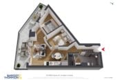 Auckland Girls’ Grammar School zone, 42m2 Freehold 2 beds 1 bath apartment, 0.7 km to Auckland Girls’ Grammar School, 2D/208 Hobson Street, City Centre, Auckland