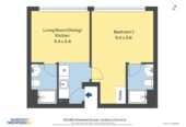 Double Grammar school zone, 39m2 renovated Freehold 1 bed 2 baths apartmen (including an ensuite), with a well-size formal lounge, 1.1 km to Auckland Girls’ Grammar School, 1.6 km to Auckland Grammar, 413/85 Wakefield Street, City Centre, Auckland