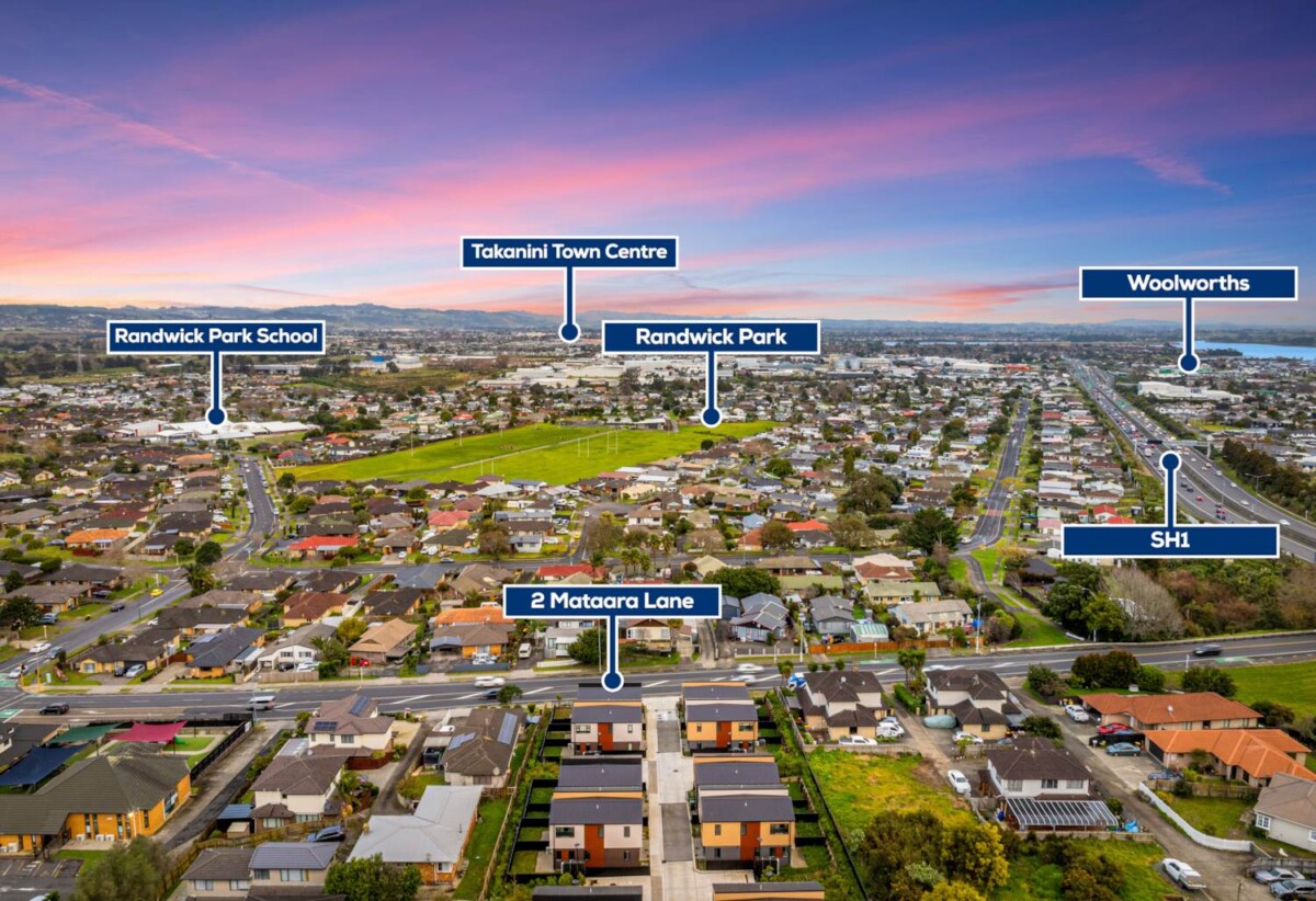 Brandnew 2 beds + study 1.5 baths home with car park on 136m2 section, close to schools, Manurewa town centre, Auckland Botanic Gardens, motorway access, 2 Mataara Lane, Manurewa, Auckland