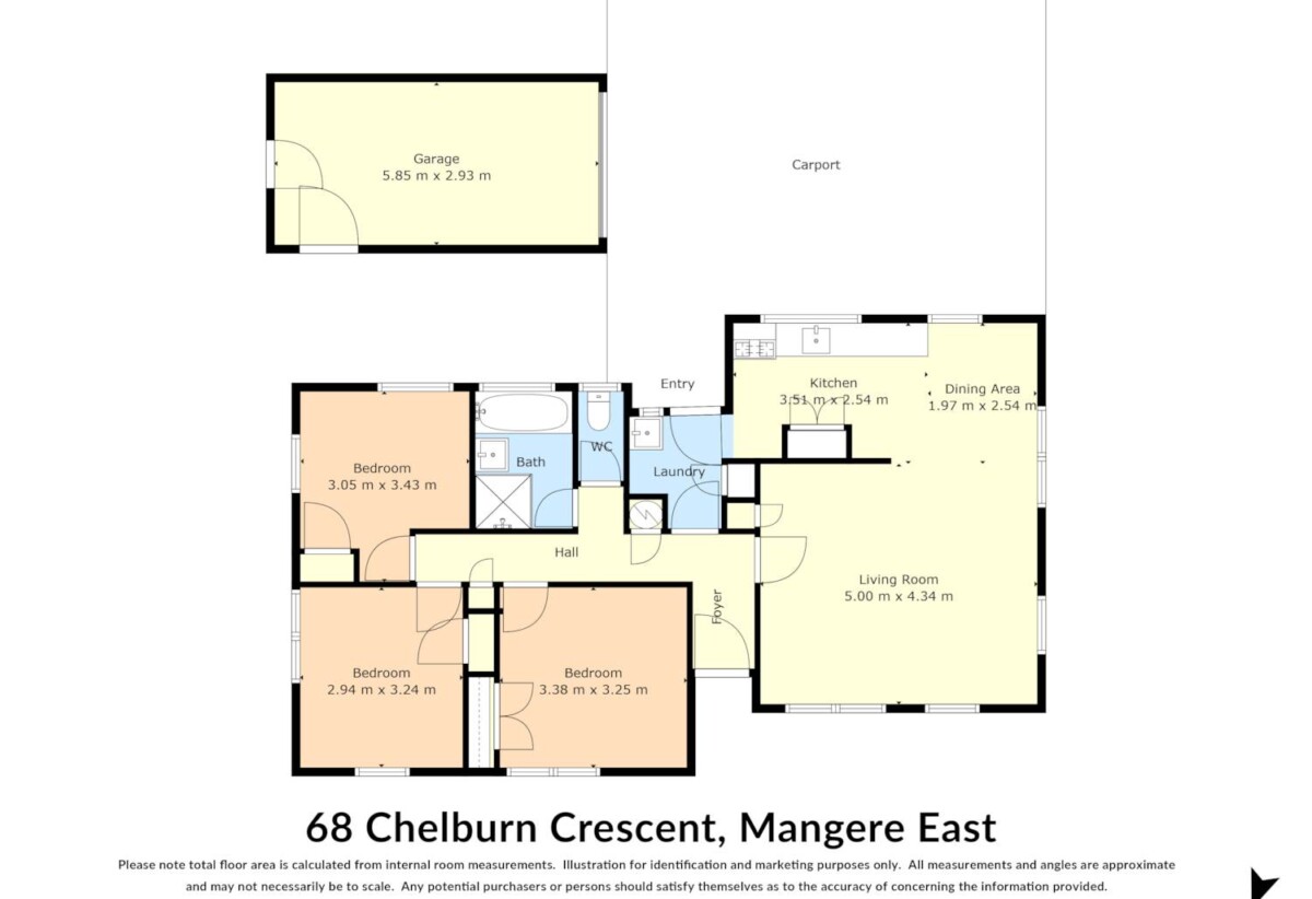 Land, Brick, Affordable Family Home, 68 Chelburn Crescent, Mangere East, Auckland