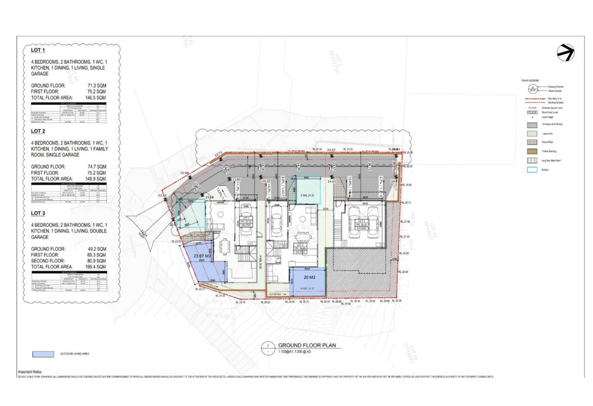 The homeowner will provide RC and EPA for 3 new houses prior to settlement, 26 Orinda Close, Botany Downs, Auckland