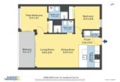 Double Grammar school zone, Freehold 2 beds 2 baths apartment, 71sqm including a 7sqm balcony, Full furniture package is included, move-in ready, 0.9 km to Auckland Girls’ Grammar School, 1.7 km to Auckland Grammar, 1208/438 Queen Street, City Centre, Auckland