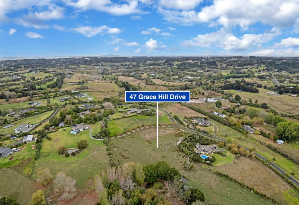 1.57ha (3.9-acre) premium lifestyle section, 47 Grace Hill Drive, Dairy Flat, Auckland