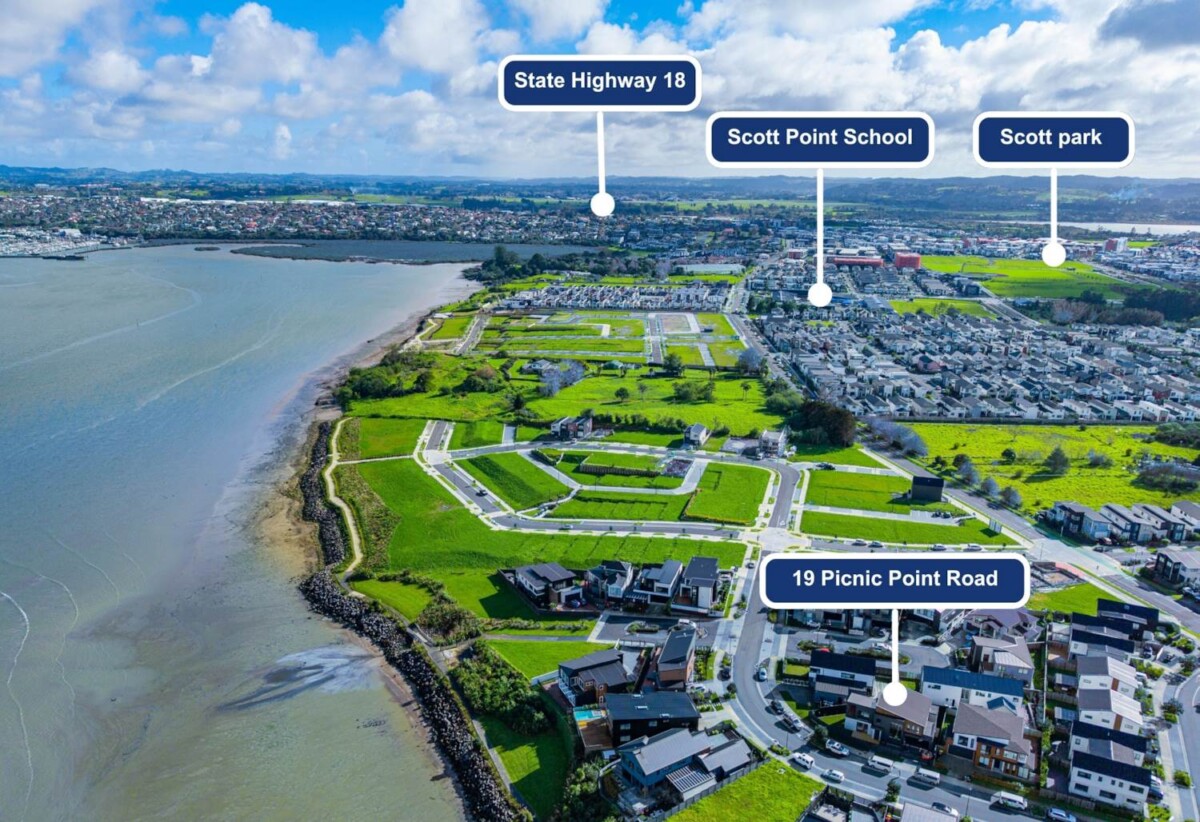 Designer Haven with Coastal Charm in Scott Point, 19 Picnic Point Road, Hobsonville, Auckland