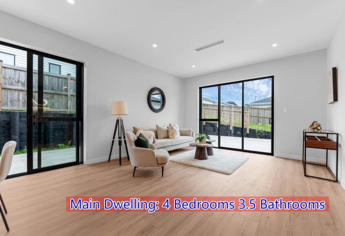 Brand New, 3 Kitchens & 2-Bedroom Minor Dwelling, 20 Lumber Rise, Swanson, Auckland