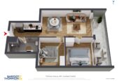 Auckland Girls’ Grammar School, Freehold 2 beds 1 bath apartment, 67sqm plus a super large balcony, Full furniture package is included, 2 km to Auckland Girls’ Grammar School, 407/19 Anzac Avenue, City Centre, Auckland