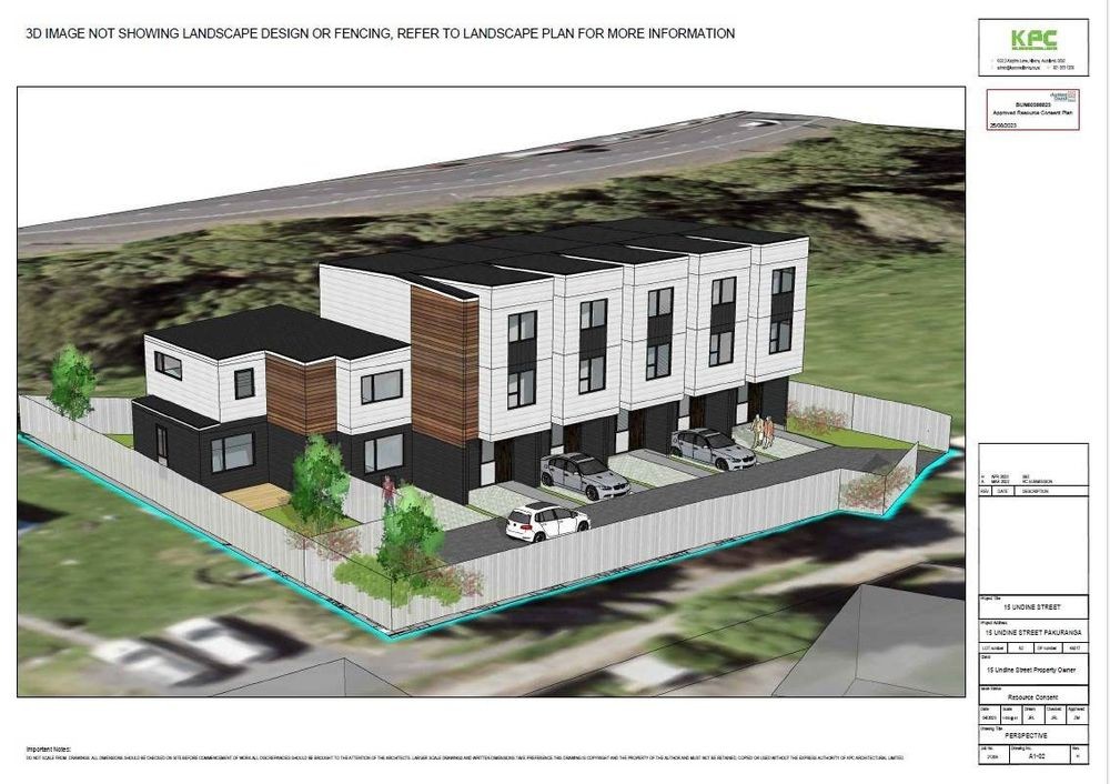 With RC, BC, EPA for 6 townhouses, 15 Undine Street, Pakuranga, Auckland