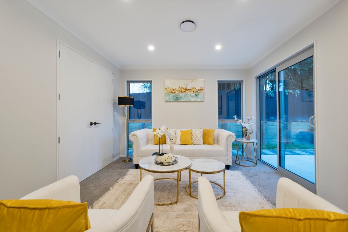 New modern 4 bedrooms house on 638m2 section, built-in Bluetooth sound system, Mitsubishi central air conditioning, 41D Candia Road, Swanson, Auckland