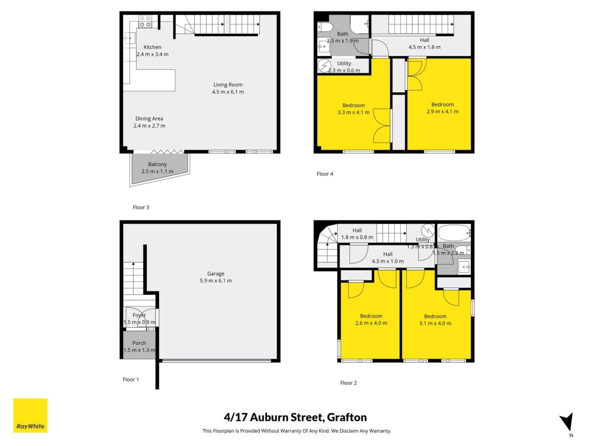 Stylish 4 bedrooms Family Home in Prime Location, Top School Zone, 4/17 Auburn Street, Grafton, Auckland