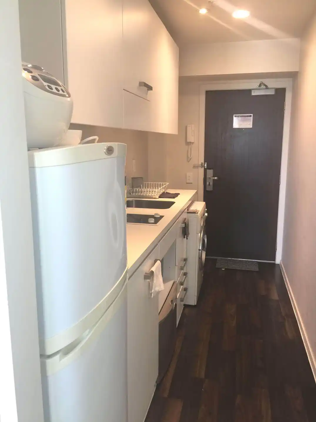 For rent, water included, one bedroom apartment plus a living space, 1226/10 Waterloo Quadrant, City Centre, Auckland, available now