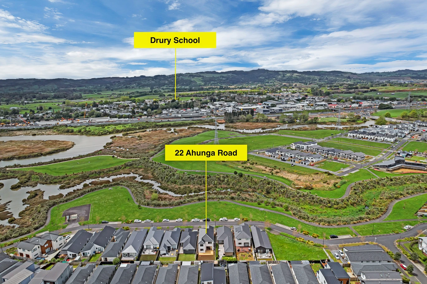 Brick-and-tile 5 beds house with Reserve Views, equipped with a music system, 22 Ahunga Road, Karaka, Auckland