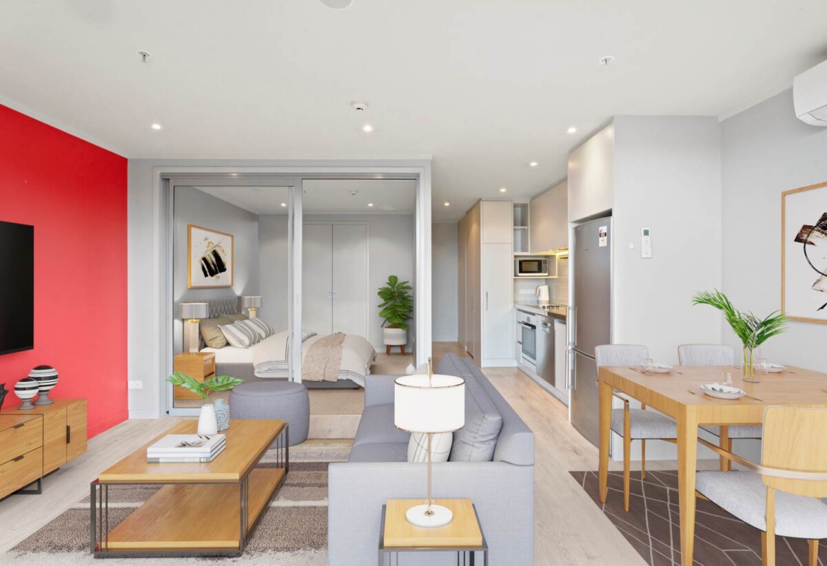 Pet-friendly upon Body Corporate approval, freehold 1 bed 1 study 1 car park apartment, 304/27 Union Street, City Centre, Auckland