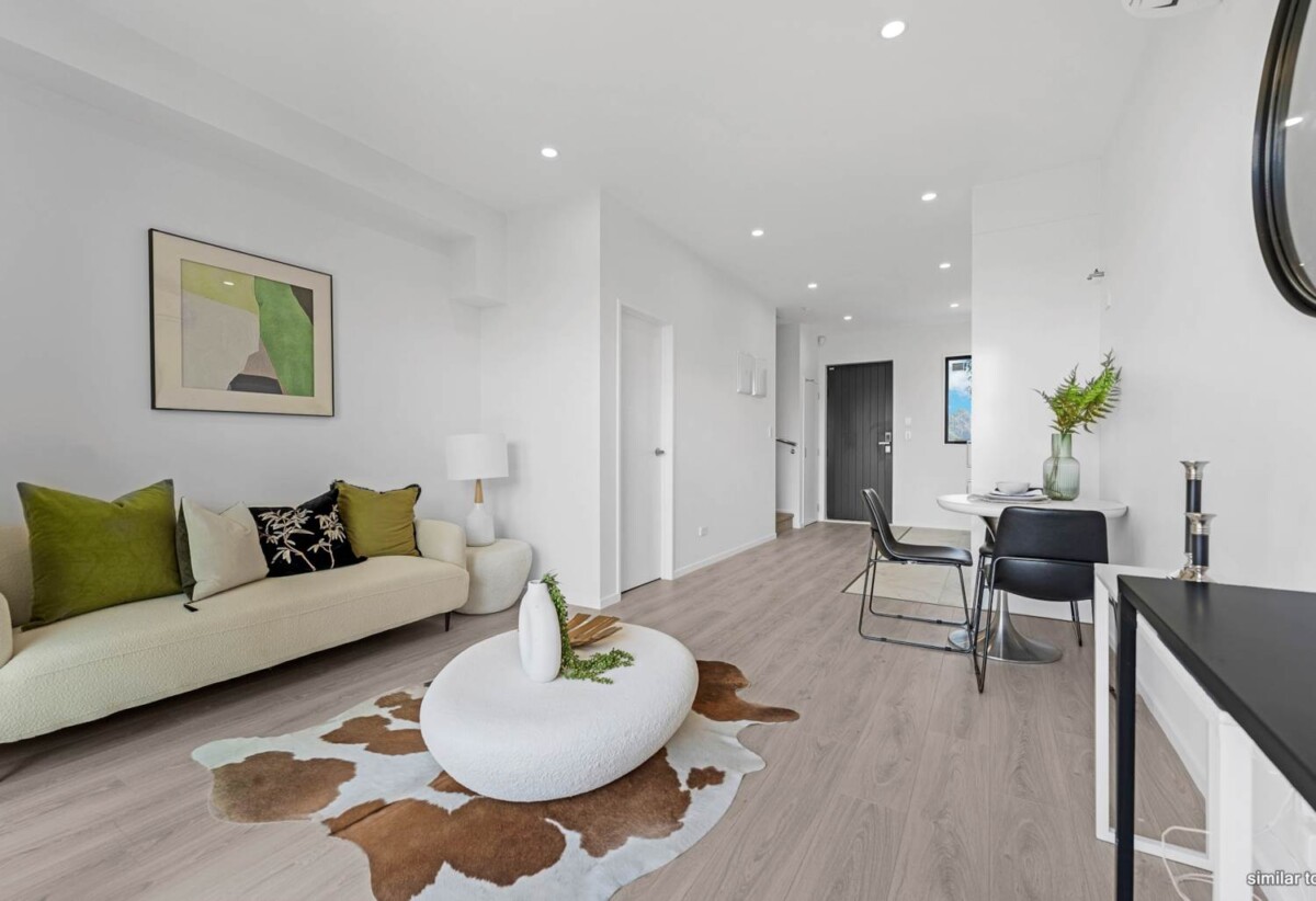 Brandnew 2 beds + study 1.5 baths home with car park, Just a short walk to PAK’nSAVE, The Warehouse, cafés, eateries, and the activity centre, with excellent transport links nearby, 22/17 Barneys Farm Road, Clendon Park, Auckland