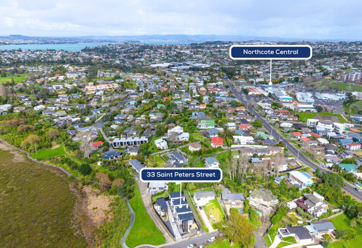Breathtaking wetland outlooks, and distant sea views, 33B St Peters Street, Northcote, Auckland