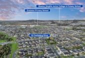 Zoned for excellent local schools, and Ormiston Shopping Centre nearby, 32 Castlederg Drive, Flat Bush, Auckland