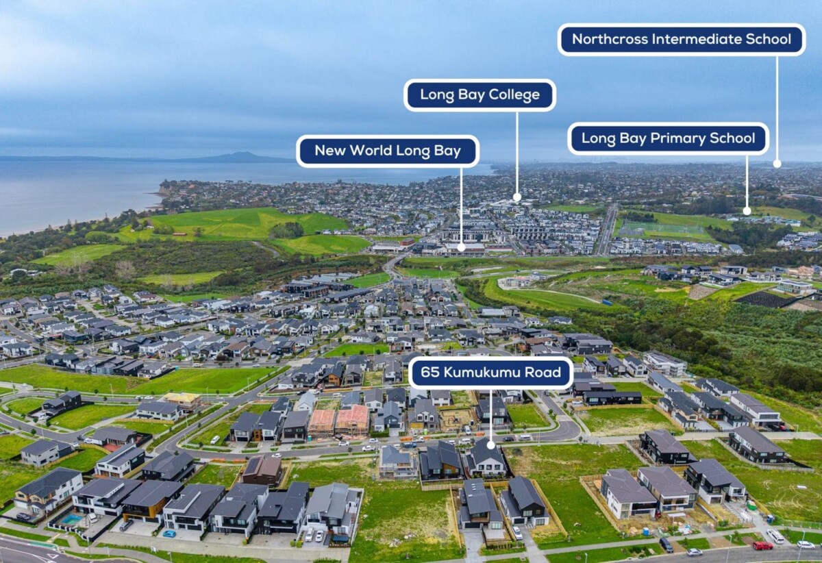 Just a short stroll takes you to Long Bay Beach and the vibrant Long Bay Village, 65 Kumukumu Road, Long Bay, Auckland
