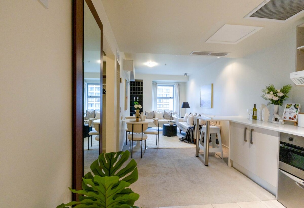 Auckland Girls’ Grammar School zone, Freehold 2 beds 1 bath apartment, 512/188 Hobson Street, City Centre, Auckland