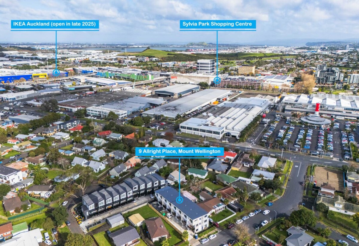 Brandnew 3 bedrooms, No society fees, Just 4 minutes to Sylvia Park mall, Ready for You, Lot 6/9 Allright Place, Mt Wellington, Auckland